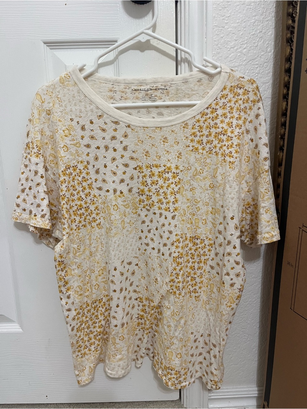 American Eagle patchwork t-shirt
